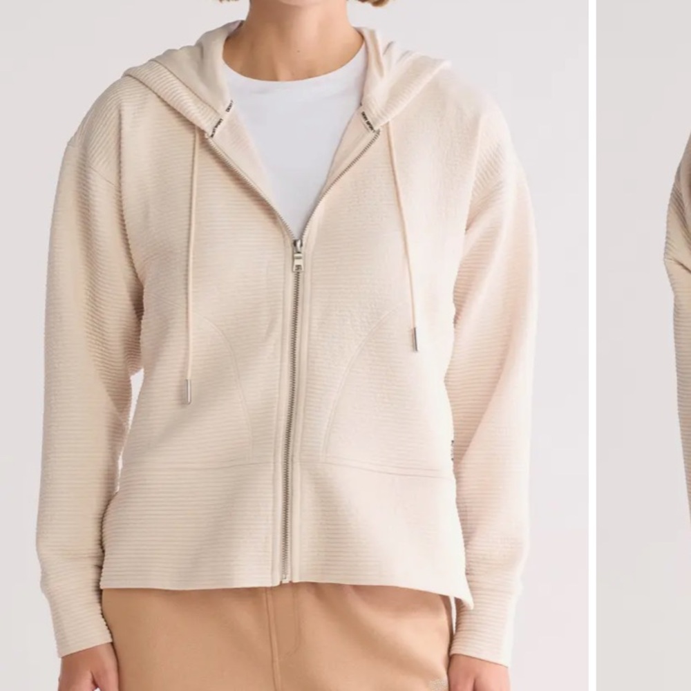 NWT DKNY Tech Ottoman Zip Up
